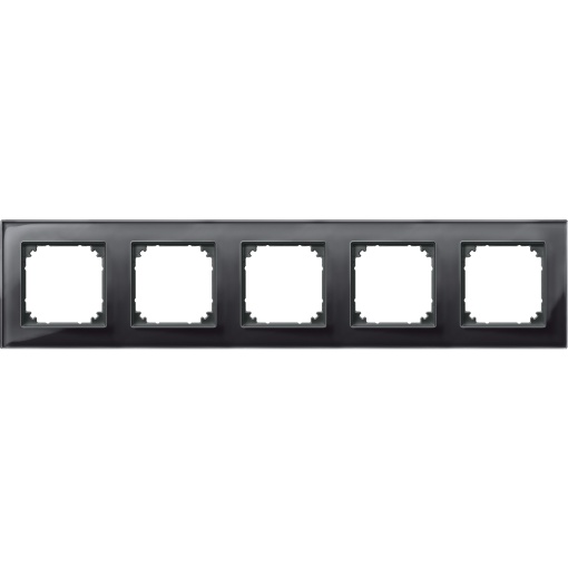 Quadro, vidro do Merten M-Plan, 5 elementos, preto onyx
