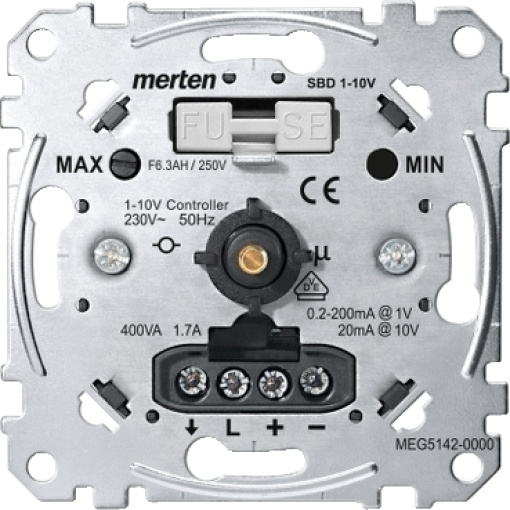 Potenciômetro eletrônico 1-10 V, Merten