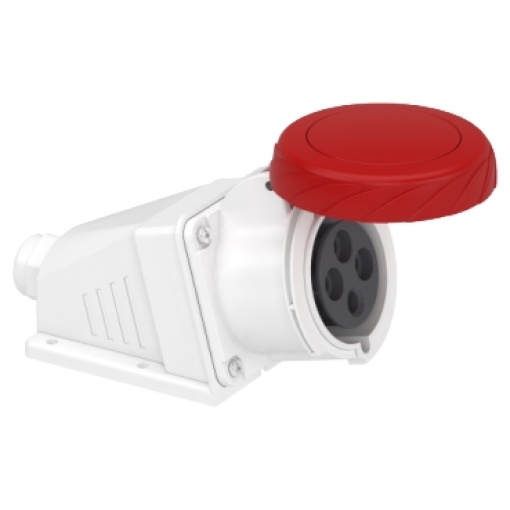 PratiKa socket - screw - angled - 32A - 3P  E - 380...415 V AC - wall