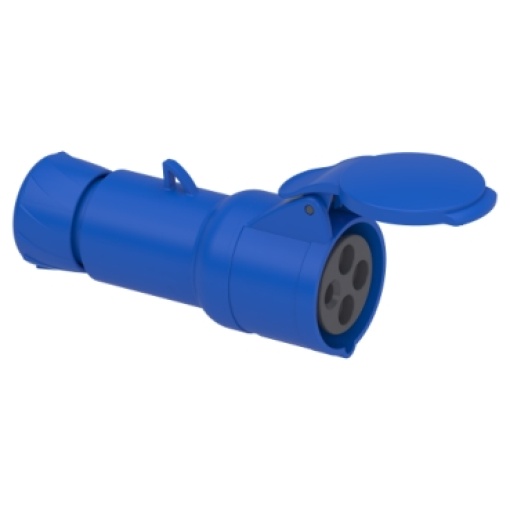 PratiKa wander socket - straight - 16 A - 3P  E - 200...250 V AC - IP44