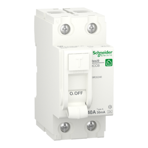 Interruptor diferencial, Resi9, 2P, 40A, 30mA, Classe A