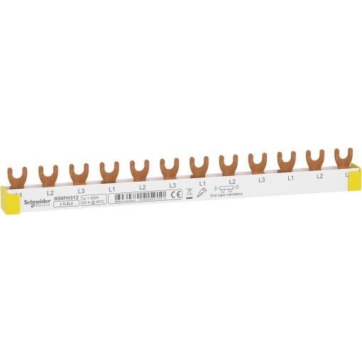 RESI9 - Pente de ligação - 3P - 18mm - 12 módulos - 63A