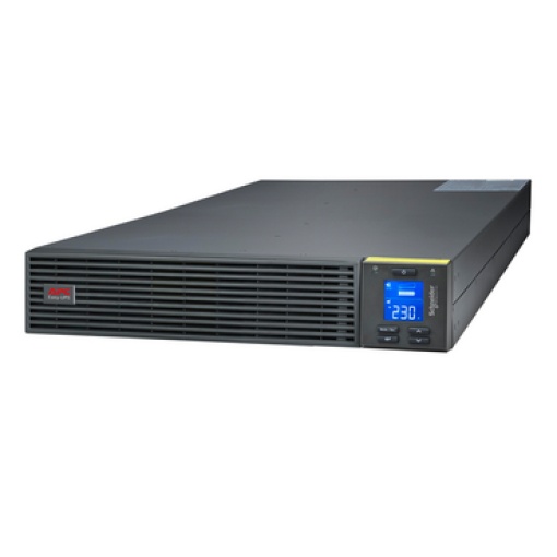 APC Easy UPS On-Line 10kVA10kW, montagem em bastidor 2U, 230V, 1x tomada 1PNE, ranhura para cartão inteligente, LCD, sem bateria, sem kit de calhas