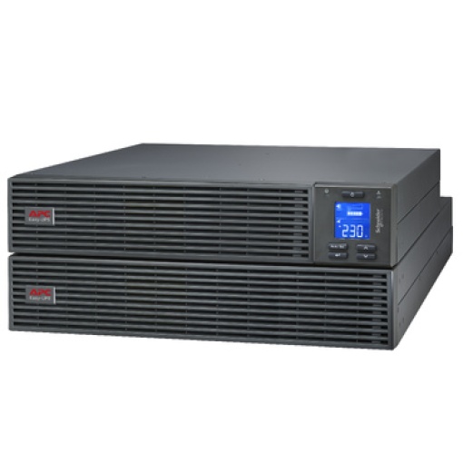 Easy UPS On-Line da APC, 1000VA900W, Montagem em Bastidor 4U, 230V, 4x saídas IEC C13, Ranhura para Placa Inteligente, LCD, Autonomia Alargada