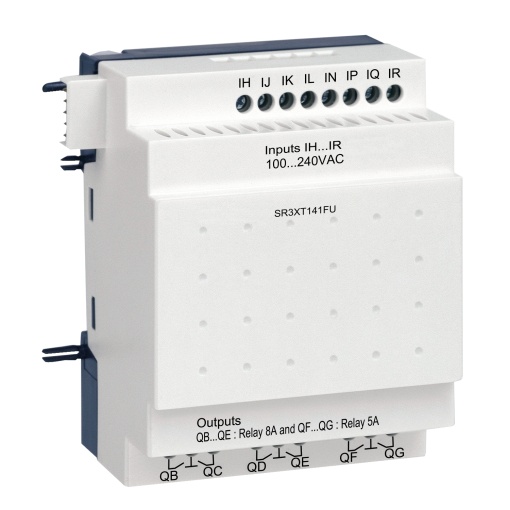 Módulo de extensión de es discreta - 14 i o - 100..240 v ac - para zelio logic