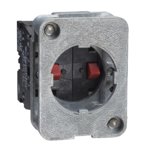Bloco de contacto de retorno por mola - 1 nc - montagem frontal, centros de 30 ou 40 mm