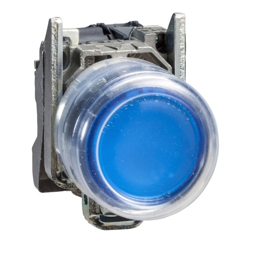 Botão de pressão iluminado azul - ø 22 - 24 v - atex
