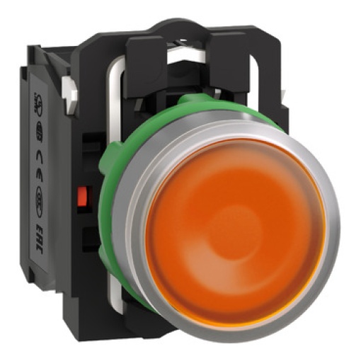 24vac led  botão   luminosous  laranja 1na1nc  cor  cim