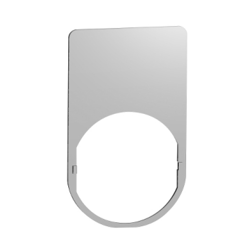 Porta-etiqueta metal 30x50mm com etiqueta en  branco