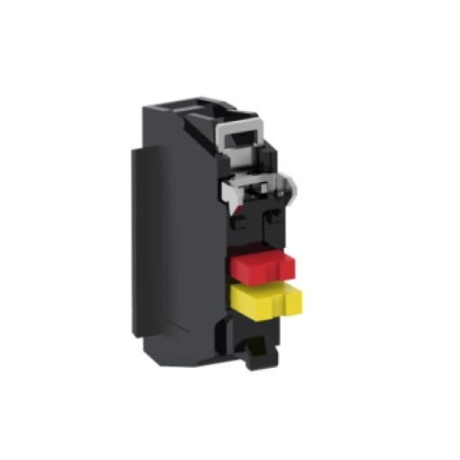 Bloco de contacto, liga de prata, ligação roscada, 1 NC com função de monitorização