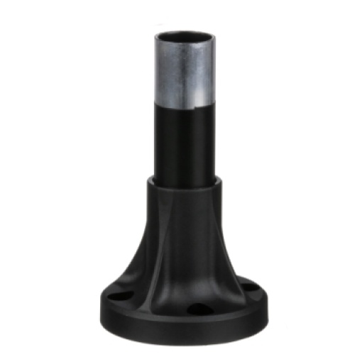 Tubo de suporte  base de fixação l80 mm - alumínio preto - xvb