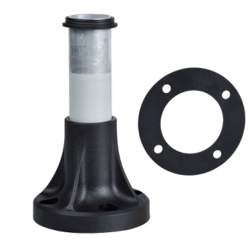 Tubo de suporte  base de fixação l80 mm alumínio - xvb