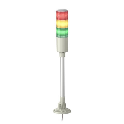 Baliza de sinalização monolítica, Harmony fácil XVG, 60mm, verde laranja vermelho, luz fixa, montagem em tubo de alumínio e suporte dobrável, IP40