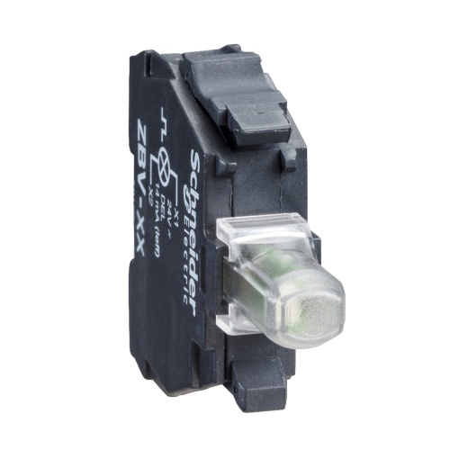 Bloco luminoso, Harmony XB4, Harmony XB5, branco intermitente, para cabeça LED universal de 22mm, terminais de aperto de parafuso, 240V