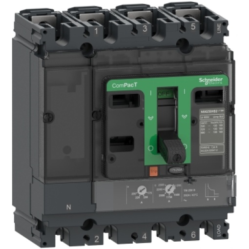 ComPacT DISJUNTOR NSX160F 36kA CA 4P3D 125A TMD