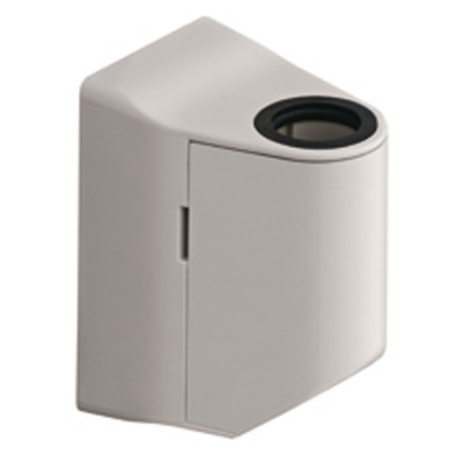 Suporte de montagem, Harmony XVM, tubo de suporte em alumínio de 22 mm, com suporte de plástico, branco, para 45 mm