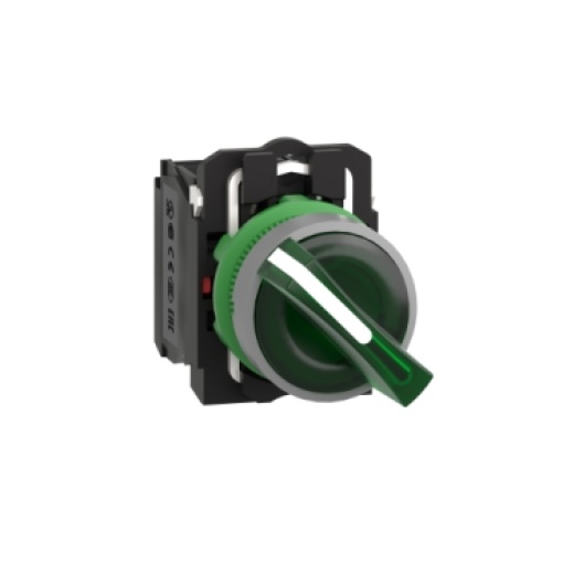 Selector  luminosous verde 2 posições fijas 1n 120 vca