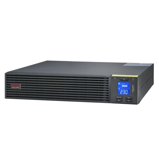 Easy UPS On-Line da APC, 3kVA2700W, Montagem em Bastidor 2U, 230V, 6x IEC C13  1x saídas IEC C19, Ranhura para Cartão Inteligente,  Kit de Calha W