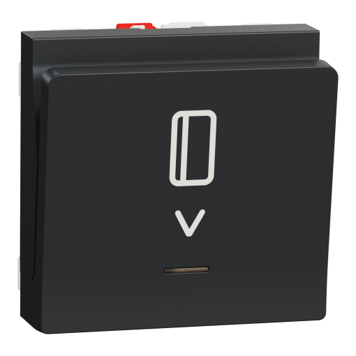 Nova Unica - Interruptor de cartão - luminoso - 10A - Antracite