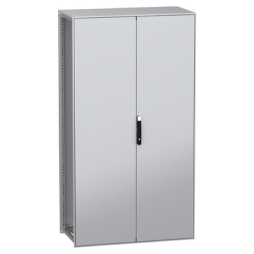 Armário elétrico modular de montagem no chão, PanelSeT SFN, aço descarbonizado, 2200x1200x600mm, 2 portas, IP55
