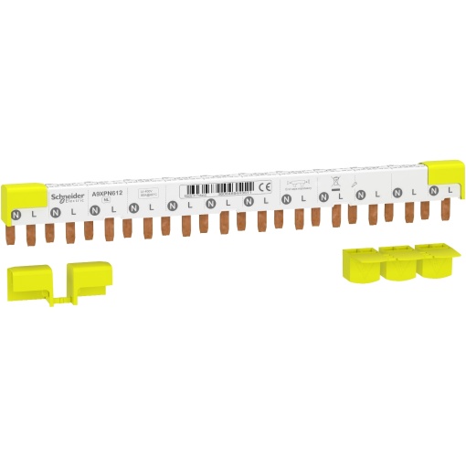 Acti9 - pente de ligação - 1LN - passo 9 mm - 12 módulos - 80A