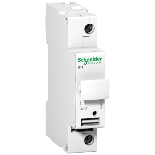 Seccionador de fusíveis Acti 9 - STI - 1 pólo - 25 A - fusíveis 10.3 x 38 mm