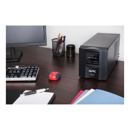 APC Smart-UPS, Line Interactive, 750VA, Torre, 230V, 6 tomadas IEC C13, SmartConnect PortSmartSlot, AVR, LCD