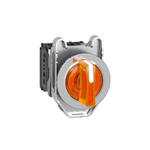 selector flush   luminosous  laranja 3 posições fijas 24v ac
