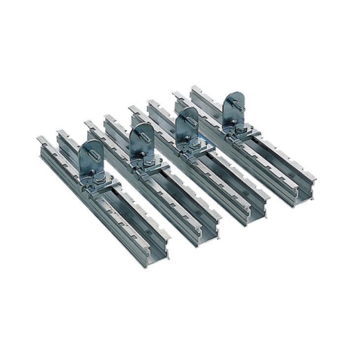Conjunto de 4 slides passo a passo com suportes para ajuste da montagem. Platina em PLA D420mm