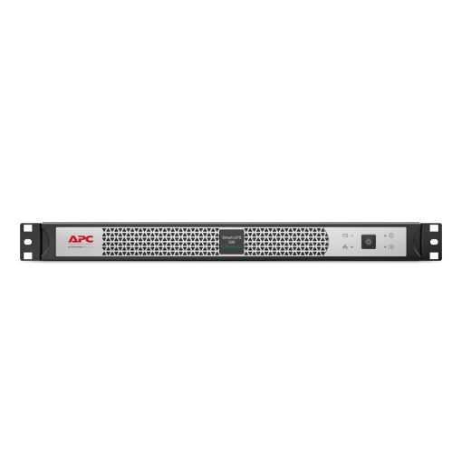 APC Smart-UPS, 500 VA, íon-lítio, montagem em rack 1U, 230 V, 4 tomadas IEC C13, placa de rede, profundidade reduzida