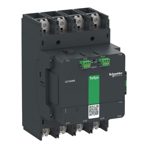 Contactor TeSys LC1G 265A 440V 4P AC3 Avançado 200-500V bobina CA-CC