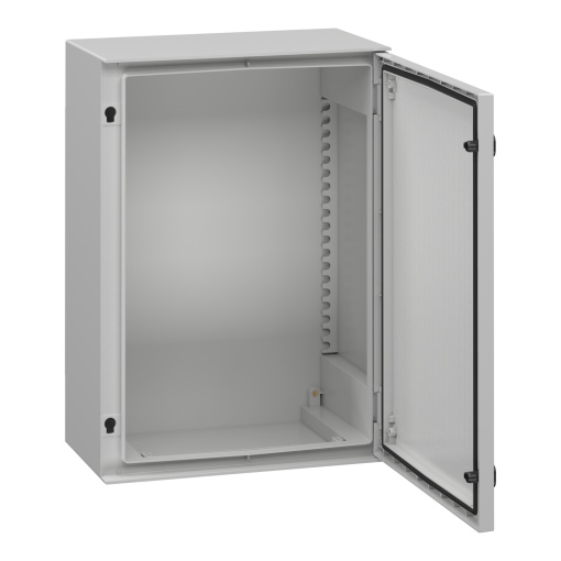 wall-mounting encl. polyester monobloc IP66 H747xW536xD300mmbakelite mount.pl.