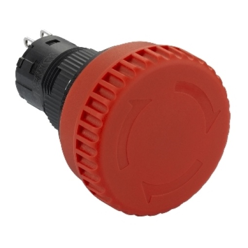 Ø16mm de paragem de emergência, não-iluminado, cabeça ø32mm, por sua vez  puxar para liberar, 2nf