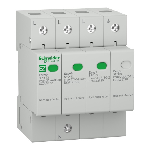 Easy9, Descarregador de sobretensões - 3P  N - 400 V - 2000 A