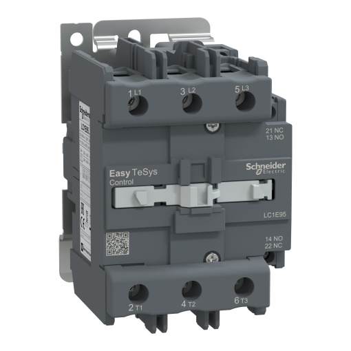 Contator, controle fácil TeSys, LC1E, 3P 3NO, AC-3AC-3e,  440 V, 95 A, bobina 24 V CA, 50 Hz