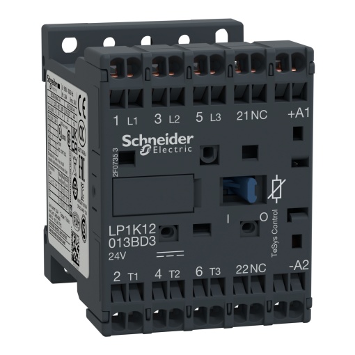 Contactor TeSys K - 3P3 NA - AC-3 -  440 V 12 A - 24 V bobina CC