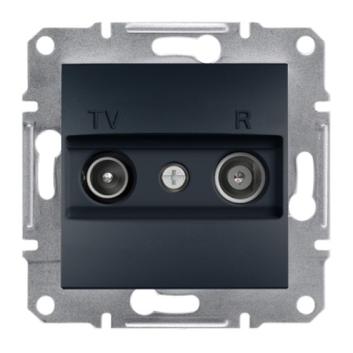 Asfora, tomada terminal TVR, 1 dB, antracite