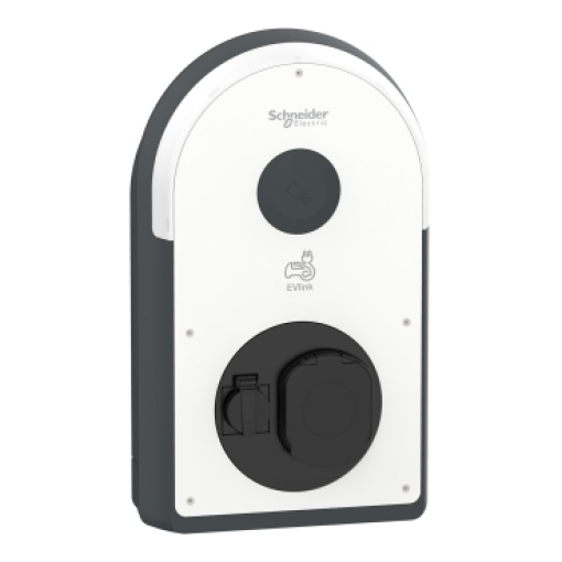 Carregador, EVlink Pro ACAC Metal, 22kW, 32A, 3PN, tomada T2STF, RDC-DD 6mA, MNx aux., contador MID