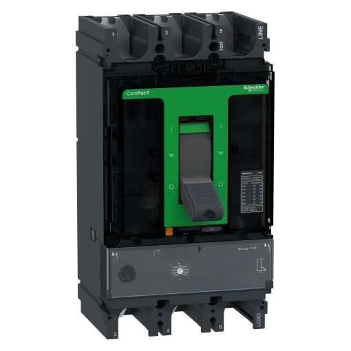 Circuit breaker ComPacT NSX400F, 36kA at 415VAC, MicroLogic 1.3 M trip unit 320A, 3 poles 3d