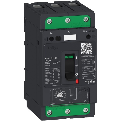 TeSys GV4 - disjuntor magnético - 115A 3P - com EverLink