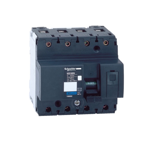 Disjuntor, Acti9 NG125N, 4P, 100 A, C curva, 25 kA IEC 60947-2