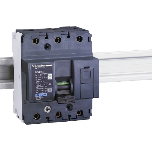 Miniature circuit-breaker, Acti9 NG125N, 3P, 32 A, C curve, 25 kA IEC 60947-2