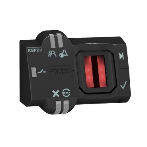 Biometric switch bistable rgpd, plastic, ø22, connection by 2m cable, 24 v acdc
