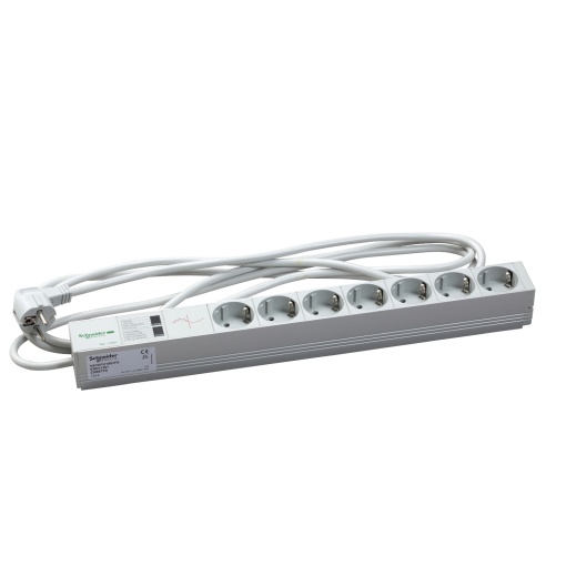 Actassi - 1U power distribution rail - 7 socketsfilter 19P VDE