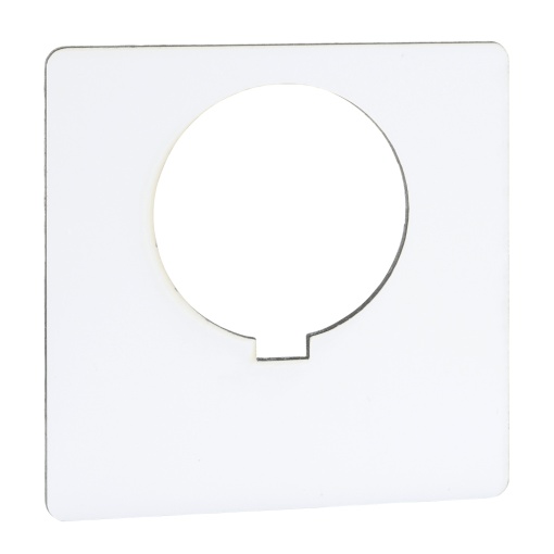 30MM LEGEND PLATE - BLANK WHITE