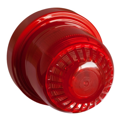 Sinalizador de som sem fio, com base, vermelho