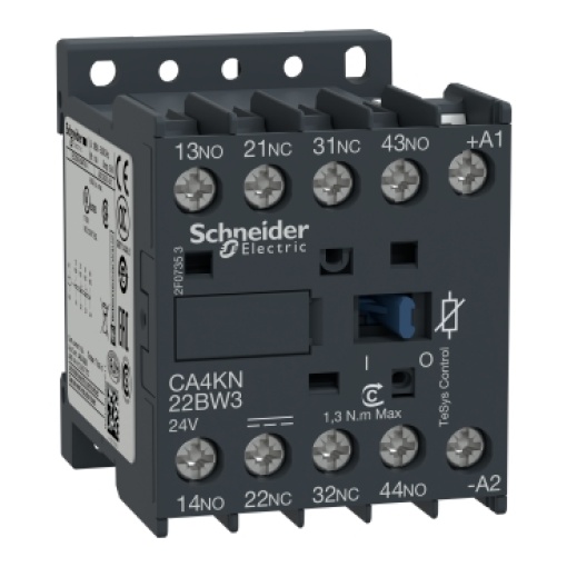 Relé de controlo, TeSys K, 2 NA  2 NF,  690 V, bobina de baixo consumo de 72 V CC