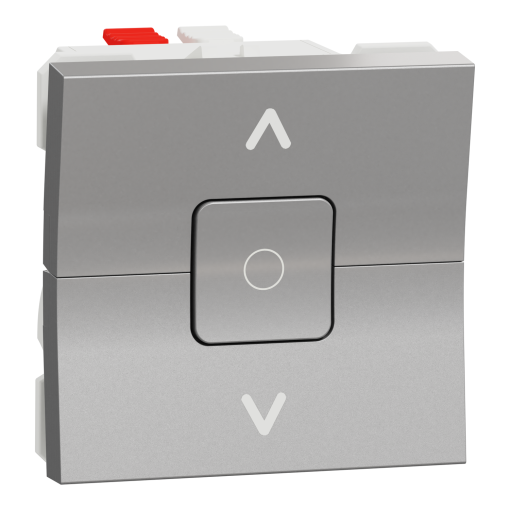 Interruptor de estores cSTOP, Unica, 6A, Alumínio
