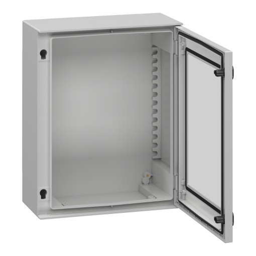 Caixa poliéster monobloc IP66 - H530xW430xD200mm porta envidraçada