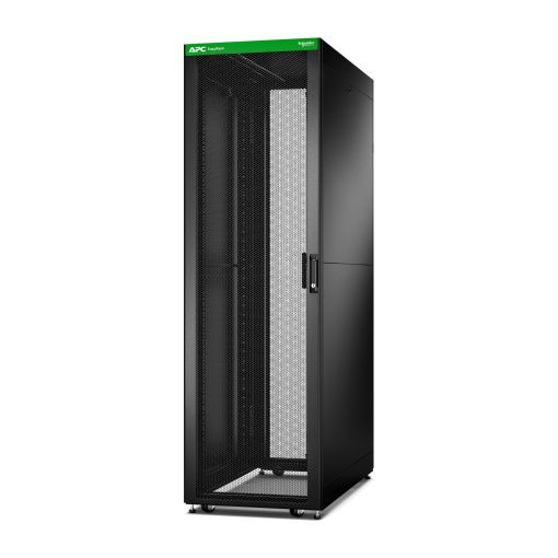 Easy Rack 600mm42U1000mm, com teto, painel lateral, rodas, pés e 4 suportes, sem fundo, preto